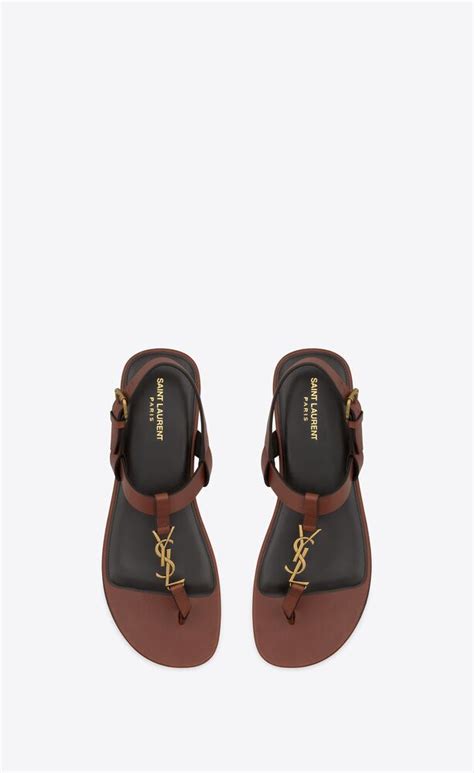 ysl nu pieds t strap sandals|CASSANDRE SANDALS IN SMOOTH LEATHER .